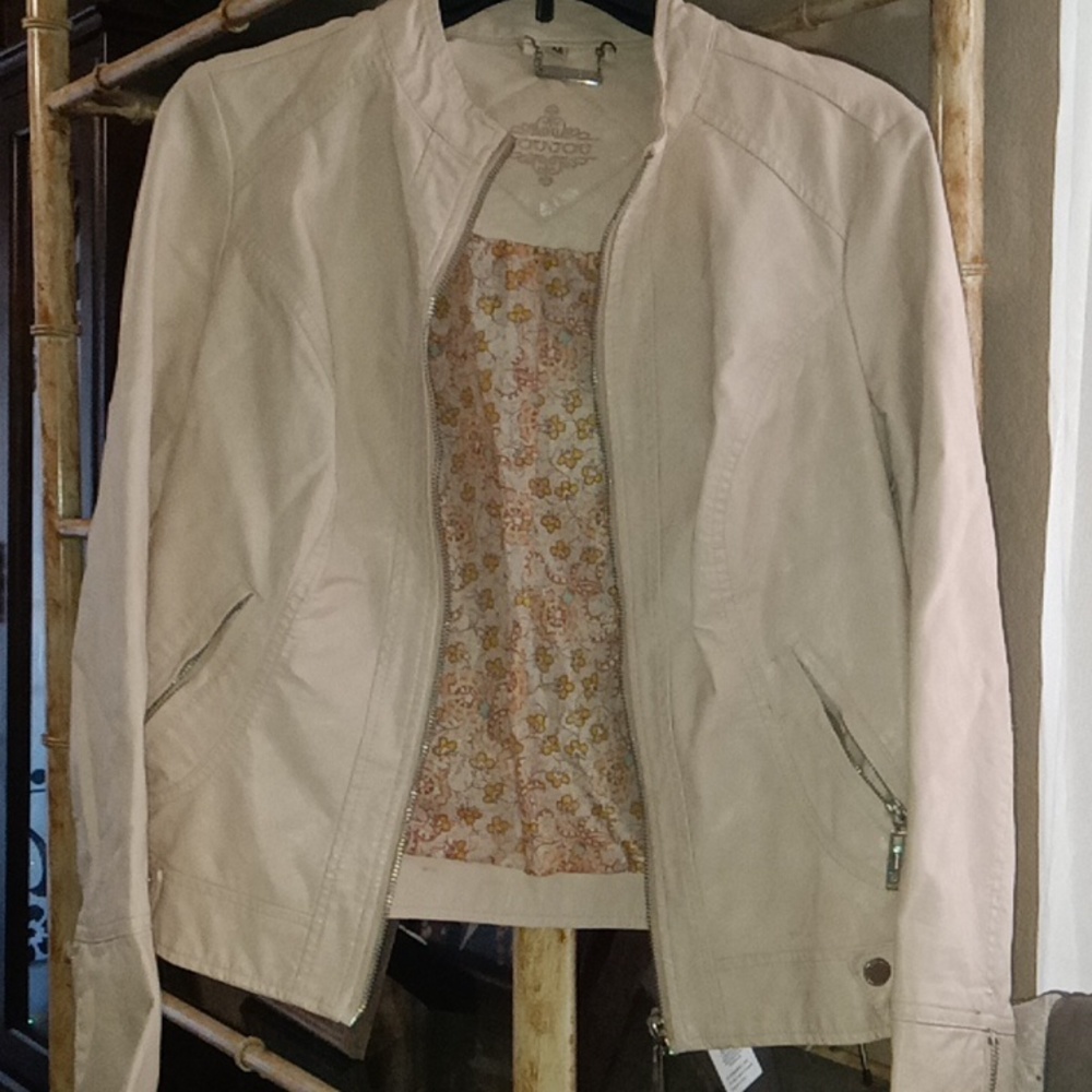 Faux leather jacket